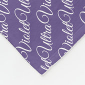 Ultra violet 2018-kleurenscherm fleece deken (Hoek)