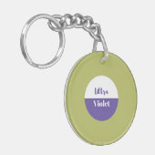 Ultra violet 2018-ontwerp sleutelhanger (Voorkant Links)