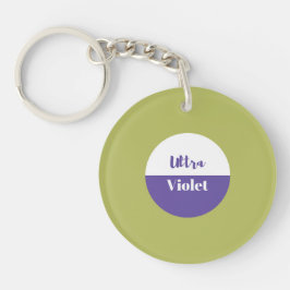 Ultra violet 2018-ontwerp sleutelhanger