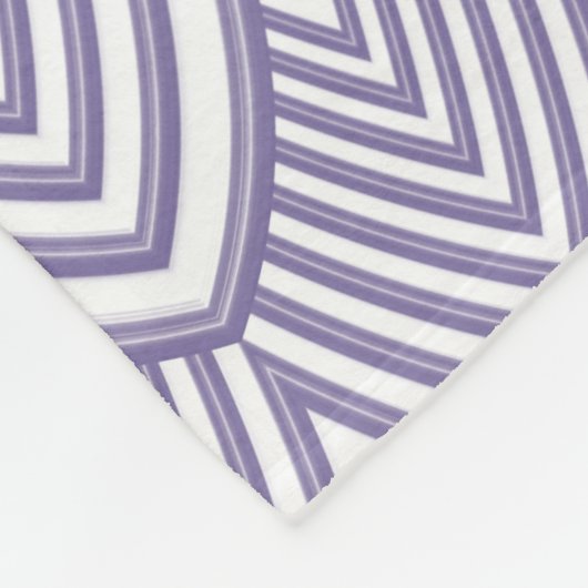 Ultra Violet Arched Scallops Orchid Monogram Naam Fleece Deken (Hoek)