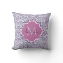 Ultra Violet Arched Scallops Orchid Monogram Naam