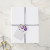 Ultra Violet Bloemen Boeket Zitplaatsen Label Cadeaulabel (Met Touw)