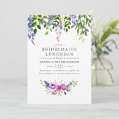 Ultra Violet Bridesmaids Luncheon Uitnodiging (Staand voorkant)