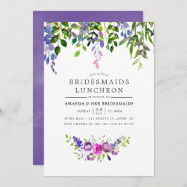 Ultra Violet Bridesmaids Luncheon Uitnodiging