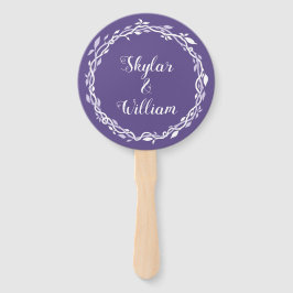 Ultra Violet bruiloft eenvoudige lente zomer plezi Handwaaier