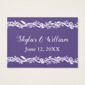 Ultra Violet bruiloft handtekening Drink recept Visitekaartjes (Achterkant)