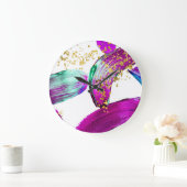 Ultra Violet Brush: Abstracte kunst Grote Klok (Huis)