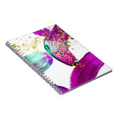 Ultra Violet Brush: Abstracte kunst Notitieboek (Rechterzijde)