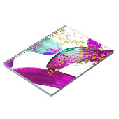 Ultra Violet Brush: Abstracte kunst Notitieboek (Linkerzijde)
