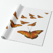 ULTRA VIOLET BUTTERFLY GIFT WRAPPING CADEAUPAPIER (Uitgerold)