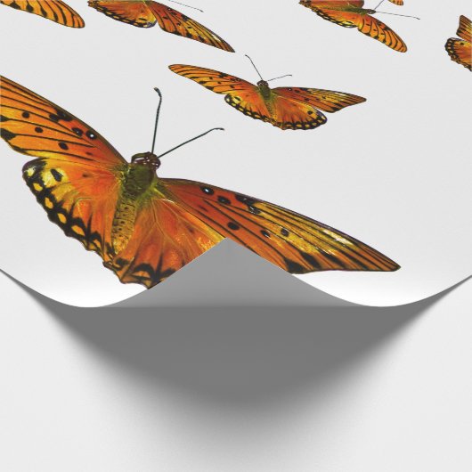 ULTRA VIOLET BUTTERFLY GIFT WRAPPING CADEAUPAPIER (Hoek)