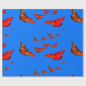 ULTRA VIOLET BUTTERFLY GIFT WRAPPING PAPE CADEAUPAPIER (Vlak)