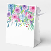 Ultra Violet Color Combo Waterverf Floral Wedding Bedankdoosjes (Achterkant)