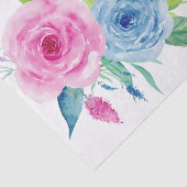 Ultra Violet Colour Combo Waterverf Floral Tissuepapier (Detail)