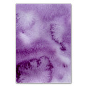 Ultra Violet Elegant Waterverf Table Number Kaart (Achterkant)