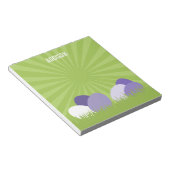 Ultra Violet en Green Easter-laptop Notitieblok (Schuin)