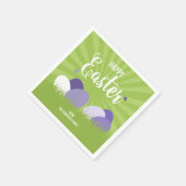 Ultra Violet en groen paaspapier — servet (Hoek)