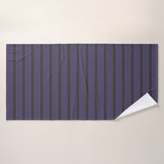 Ultra violet en houtskool met vijf strips badhanddoek (Badhanddoek)