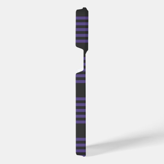 Ultra violet en houtskool met vijf strips iPhone hoesje (Rechterkant)