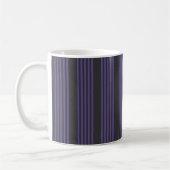 Ultra violet en houtskool met vijf strips koffiemok (Links)