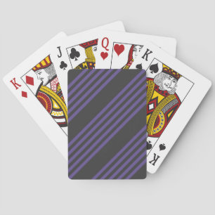 Ultra violet en houtskool met vijf strips pokerkaarten