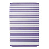 Ultra-violet en wit snoep strepen badmat (Voorkant Verticaal)