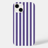 Ultra-violet en wit snoep strepen Case-Mate iPhone case (Achterkant)