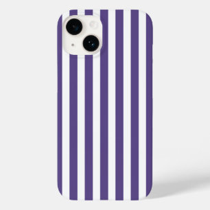 Ultra-violet en wit snoep strepen Case-Mate iPhone 14 hoesje
