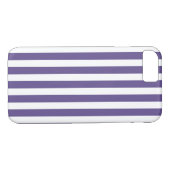 Ultra-violet en wit snoep strepen Case-Mate iPhone case (Achterkant (Horizontaal))