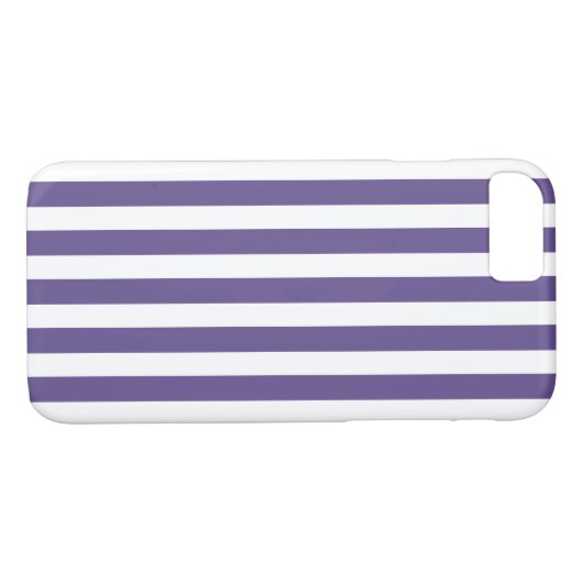 Ultra-violet en wit snoep strepen Case-Mate iPhone case (Achterkant (Horizontaal))