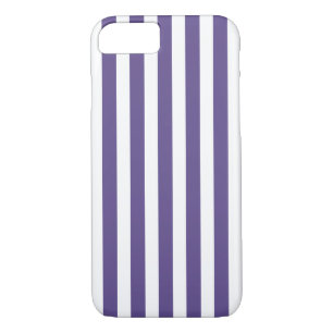 Ultra-violet en wit snoep strepen 	iPhone 8/7 hoesje