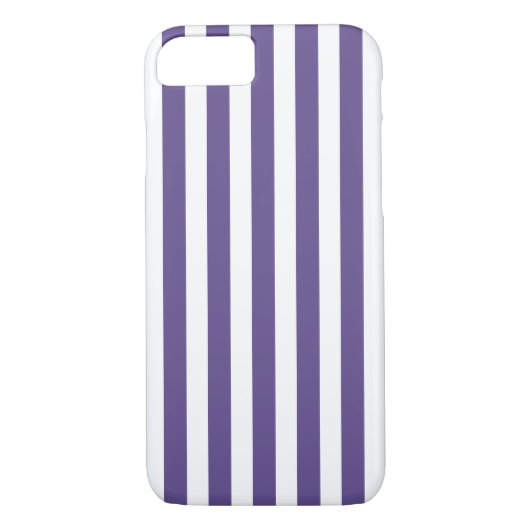 Ultra-violet en wit snoep strepen Case-Mate iPhone case (Achterkant)