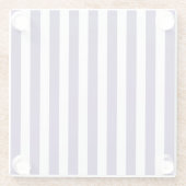 Ultra-violet en wit snoep strepen glazen onderzetter (Achterkant)