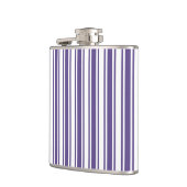 Ultra-violet en wit snoep strepen heupfles (Links)