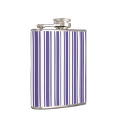 Ultra-violet en wit snoep strepen heupfles (Rechts)