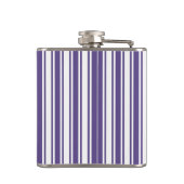 Ultra-violet en wit snoep strepen heupfles (Achterkant)