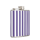 Ultra-violet en wit snoep strepen heupfles (Rechts)