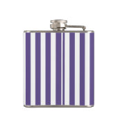 Ultra-violet en wit snoep strepen heupfles (Achterkant)