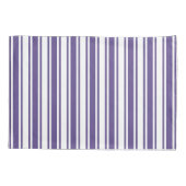 Ultra-violet en wit snoep strepen kussensloop (Achterkant)