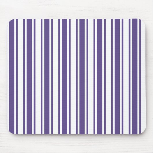 Ultra-violet en wit snoep strepen muismat (Voorkant)