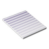 Ultra-violet en wit snoep strepen notitieblok (Schuin)