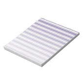 Ultra-violet en wit snoep strepen notitieblok (Linkerzijde)