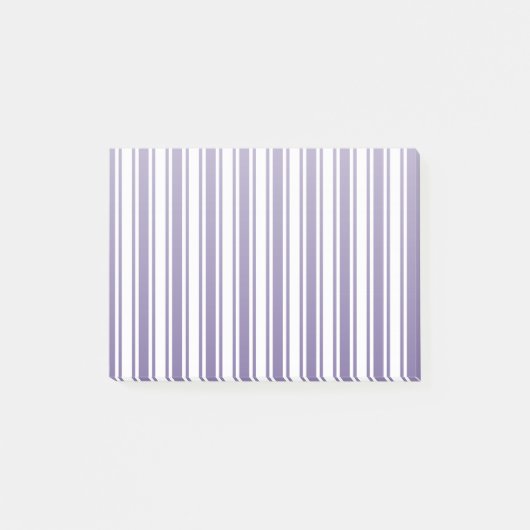 Ultra-violet en wit snoep strepen post-it® notes (Voorkant)