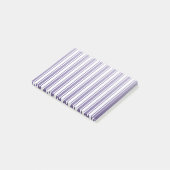 Ultra-violet en wit snoep strepen post-it® notes (Schuin)