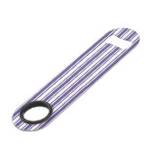 Ultra-violet en wit snoep strepen speed flessenopener (Voorkant Gekanteld)