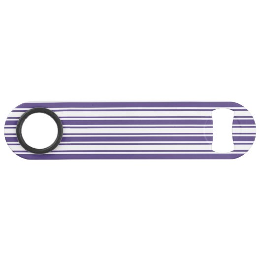 Ultra-violet en wit snoep strepen speed flessenopener (Voorkant (Horizontaal))