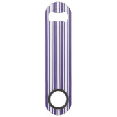 Ultra-violet en wit snoep strepen speed flessenopener (Voorkant)