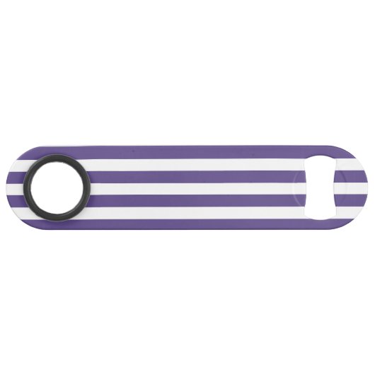 Ultra-violet en wit snoep strepen speed flessenopener (Achterkant Horizontaal)