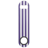 Ultra-violet en wit snoep strepen speed flessenopener (Voorkant)