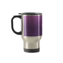 Ultra violet faux glitter en girale roze met naam